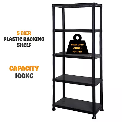 3/4/5 Tier Racking Shelf Heavy Duty Garage Shelving Storage Shelves Organiser • £26.85