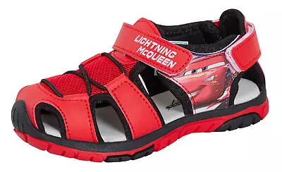 Cars Sandals Kids Lightning McQueen Closed Toe Sport Sandals Walking Summer Shoe • £17.95