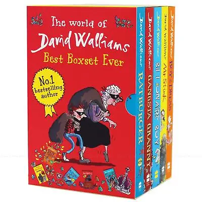 The World Of David Walliams Best Box Set Ever Children Kids Collection 5 Books • £17.99