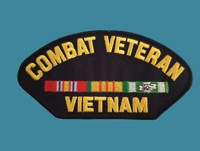 U.s Military Vietnam Combat Veteran Hat Patch Us Made New In Bags • $11.95