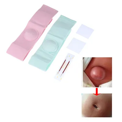 2Pcs Umbilical Hernia Therapy Belt Breathable Elastic Cotton Strap For Childr ~L • £8.67