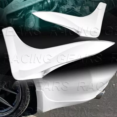 Painted White Rear Bumper Mud Guards Polyurethane Lip Fit 03-07 Infiniti G35 2dr • $79.95