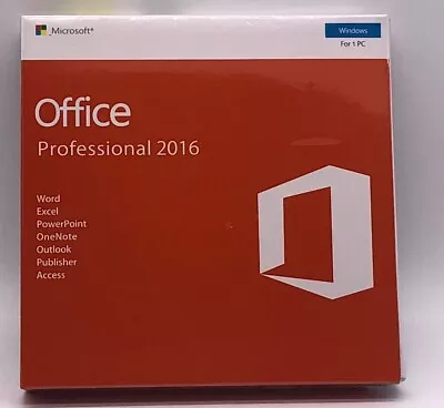 Office Professional Plus 2016 Product Key With DVD DVD+Product Key Full Version • $140