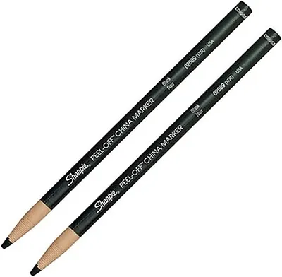 £4.95 • Buy China Marker Pencils - Sharpie Chinagraph - Pack Of 2 - Black