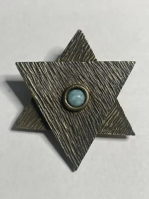 $171 • Buy RARE VINTAGE Yaacov Agam 1979 Signed Israel Movable Star Brooch Pendant