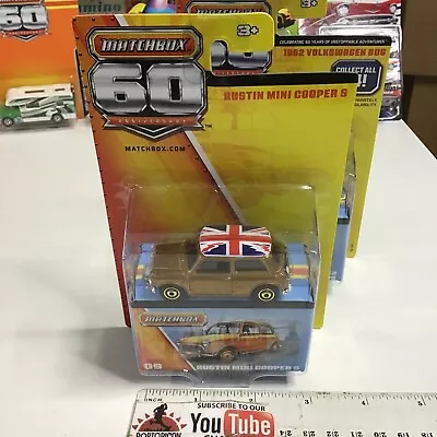 2012 Matchbox 60th Anniversary #09 Gold Austin Mini Cooper S MIP 1/64 • $5.95