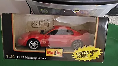 Maisto Special Edition 1999 Red Mustang Cobra Die Cast Model • $40