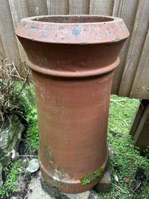 £30 • Buy Tall Clay Terracotta Chimney Pot - Garden Display - Planter.