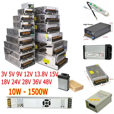DC Regulated Switching Power Supply PSU 3V 5V 9V 12V 13.8V 15V 18V 24V 36V 48V • $603.06