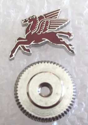 Vintage Mobil Gas Winged Horse Logo Service Award Lapel Pin • $16.99