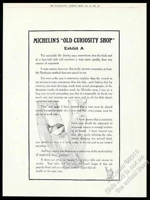1912 Michelin Man Art Michelin Tires Bibendum Curiosity Shop Vintage Print Ad • $29.97