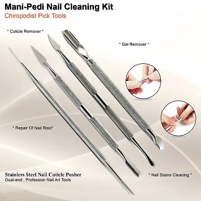 Essential Mani-Pedi Tools Nail Clipper Nipper Cuticle Pusher Scissors Nail Care • $29.69