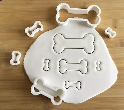 £4.99 • Buy Dog Bone Cookie Cutters Set Of 5 Biscuit, Pastry, Fondant, Bread Cutter