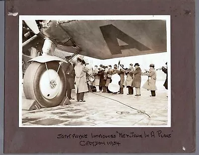 Imperial Airways Hp.42 Me & Jane In A Plane Croydon Airport 1934 Vintage Photo • £39.95