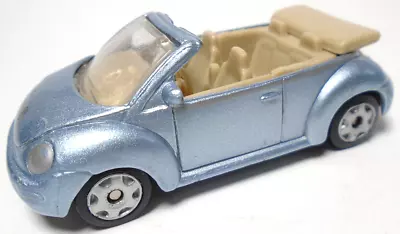 Maisto Volkswagen New Beetle Bug Convertible Silver 1:64 Diecast 2 3/4  Car • $10.99