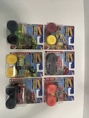 Lot Of 15 New Hot Wheels Monster Jam Monster Trucks NIB Free Shipping Mixed Lot • $42.75