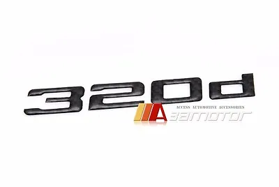 $16.19 • Buy Rear Trunk Emblem Badge Carbon Fiber Letter 320d Fit For BMW E30 E36 E46 E90 F30