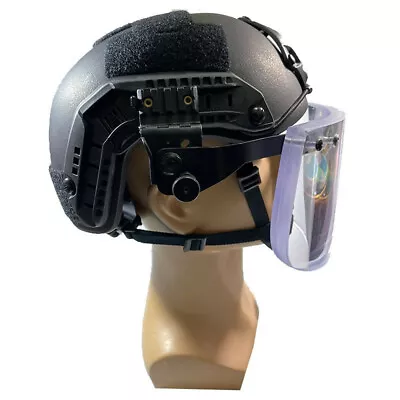 UHMW-PE IIIA Ballistic Bullet Proof Glass Mask Bulletproof M88/MICH/FAST Bracket • $237.09