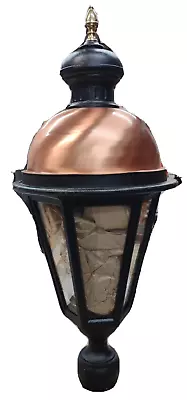 Large Copper Top Post Pier Or Wall Light For 50W Metal Halide Hinkley Lighting • $275