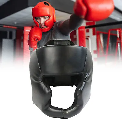 Boxing Head Face Guard Helmet Headgear Protector Martial Art Kick Training Gear • $15.30