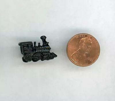 Miniature Dollhouse Cast Metal Black Toy Engine Train 3/4  X 1/2  H • $3.99