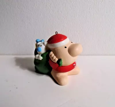 Vintage 1983 ZIGGY And FUZZ Christmas Ornament Santa • $1.99