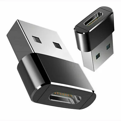 $2.24 • Buy 2x USB C 3.1 Type C Female To USB 3.0 Type A Male Port Converter Adapter Black