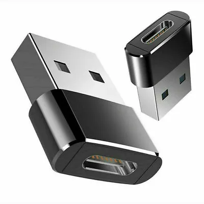 2x USB C 3.1 Type C Female To USB 3.0 Type A Male Port Converter Adapter Black • $2.24