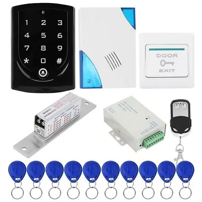 Door Access Control System NO Lock Remote Control Button Doorbell Power Supp AUS • £65.89