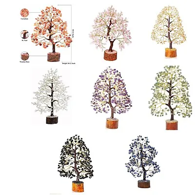 £16.33 • Buy Chakra Crystal Tree, Gemstone Tree Healing Bonsai Tree 300 Stones Home Decor