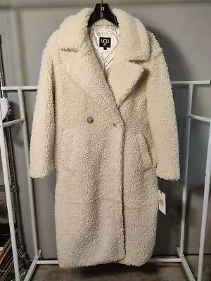 UGG Women’s Gertrude Long Teddy Coat Small • $125