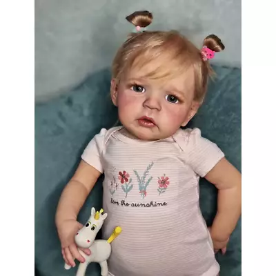 24inch Reborn Toddler Girl Doll Sandie Vinyl Painted Dolls With Visible Veins • $143.36