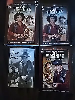 The Virginian The Complete Season 1 12 DVD Set With James Druzy Photo • $30