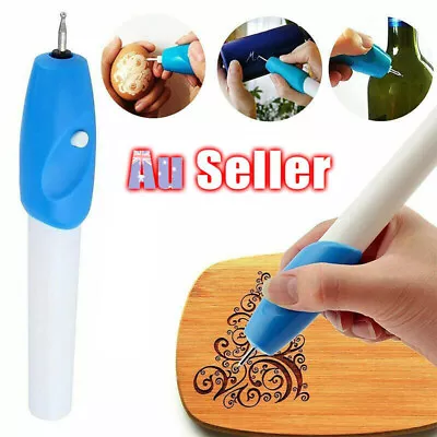 DIY Electric Engraver Engraving Pen Carve Tool Set For Jewelry Wood Metal Glass • $10.99