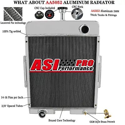 Aluminum Radiator For International Farmall 656 706 756 766 2656 2706 378713R92 • $209