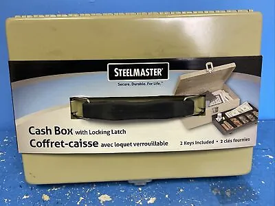 MMF STEELMASTER CASH BOX LOCKING LATCH 2 KEYS Heavy Duty Steel Cash Box DRAWER • $44.99