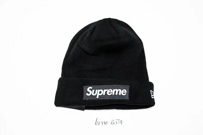 $59.99 • Buy Supreme X New Era Box Logo Black Beanie FW21 Rare