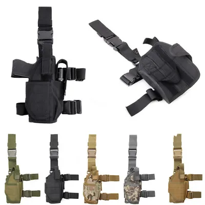 Military Tactical Drop Leg Bag Tool Fanny Thigh Pack Pouch Motorcycle Bags US • $11.99