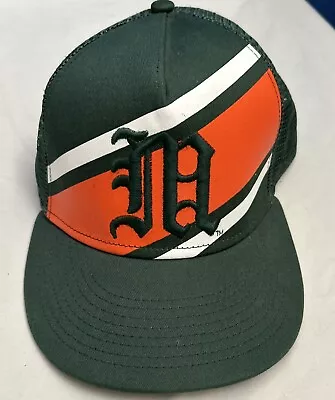 Miami Hurricane Nike True Top Of The World SnapBack Hat Adjustable Green/Orange • $19.95