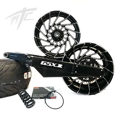 Gsxr 360 Osd Fat Tire Kit Blk Mayhem Wheel White Logo 01-08 Suzuki Gsxr 1000 • $8399.99