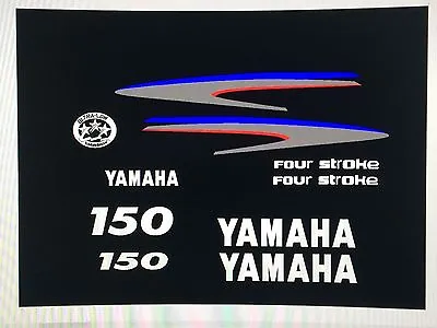 Yamaha Outboard Motor Decal Kit 150 Hp 4 Stroke Kit - Marine Vinyl NOT Ink-jet • $68.99
