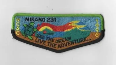 OA Mikano Lodge 231 1996 NOAC Flap GRN/BLK Bdr. Milwaukee County Council [KY-252 • $9.95