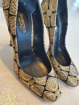 Giambattista Valli Made In Italy Brocade Pumps Size 37 Like New • $40