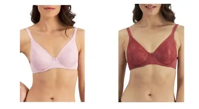 $34.99 • Buy Berlei Ladies 2 Pack Sweatergirl NonContour Underwire Bra Size 18D Colour Pink