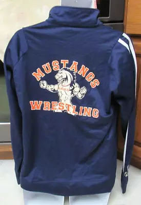 ER High School Corona CA Wrestling Team Jacket Mustang Horse In Singlet M • $49.99