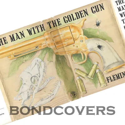 THE MAN WITH THE GOLDEN GUN 1st ED REPRODUCTION DUSTJACKET IAN FLEMING Facsimile • $26.95