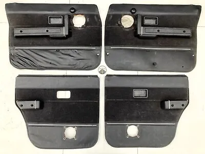 Volvo 240 Black Complete Door Panel Armrest Trim Pocket Cover Set 244 245 • $499.99