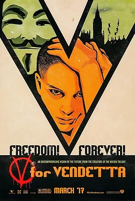 $13.99 • Buy V For Vendetta Movie Poster (d)  Natalie Portman - 11 X 17 Inches