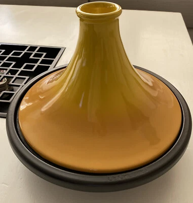 $299.99 • Buy Le Creuset Tagine Enameled Cast Iron Base #27 Dijon Yellow Color 10 