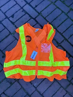 MTA New York City Transit Safety Vest Subway Bus Collectible Bnwt Dead Stock Xl • $150